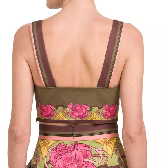 La DoubleJ Baia Printed Stretch Cotton Bralette Top - Picture 3 of 11